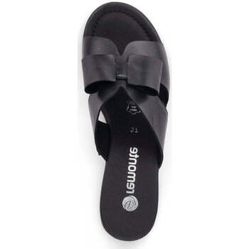 Remonte black casual open slippers Noir