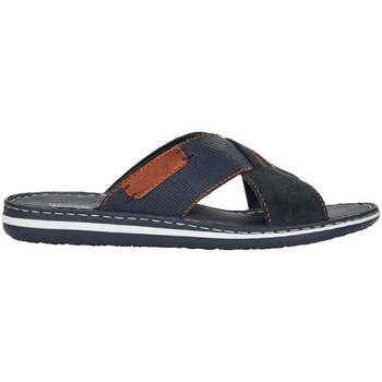 chaussons rieker  navy casual open slippers 