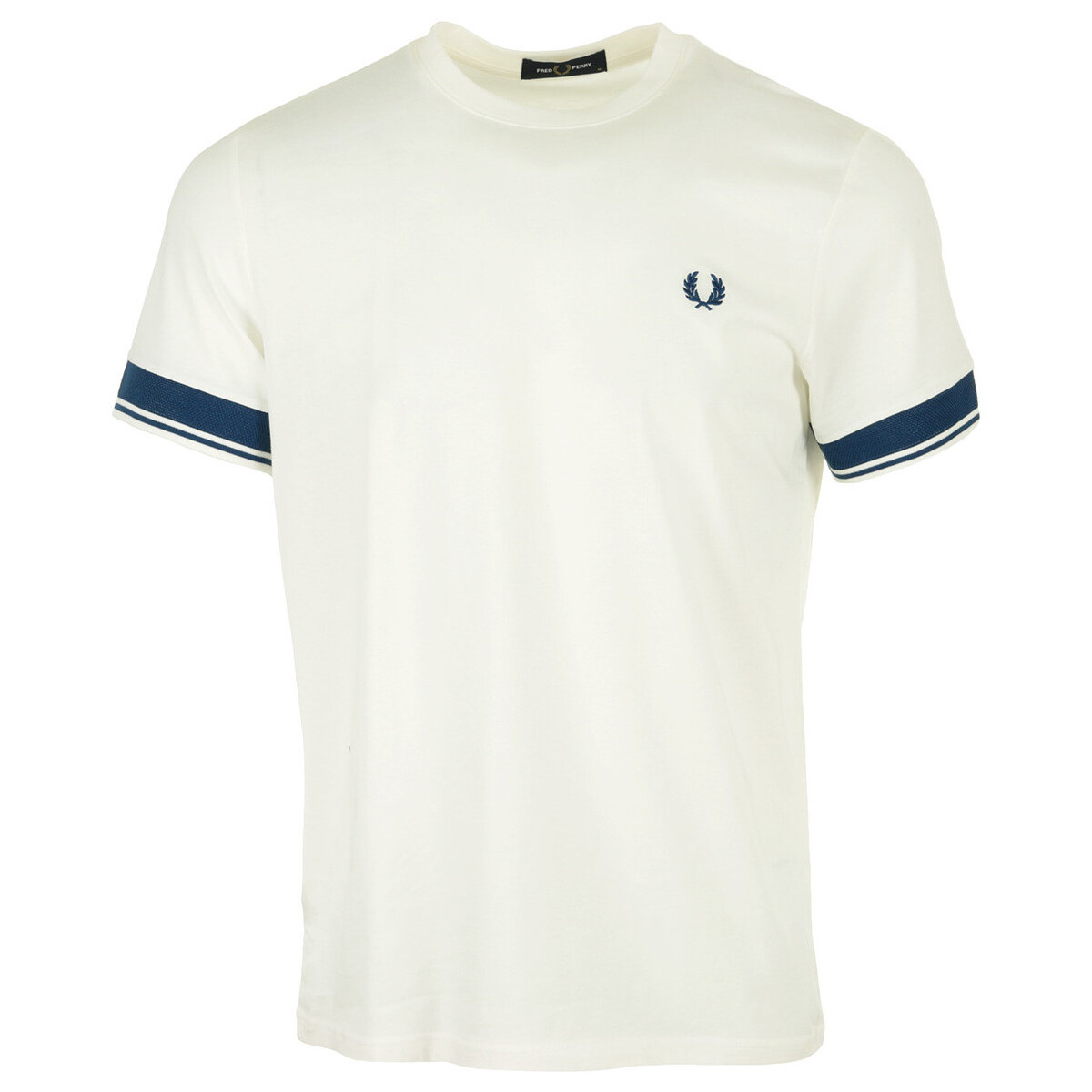 Vêtements Homme T-shirts manches courtes Fred Perry Contrast Cuff T-Shirt Blanc