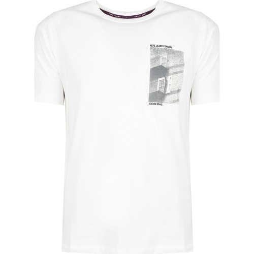 Vêtements Homme T-shirts manches courtes Pepe Leggings jeans PM508495 | Shye Blanc