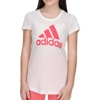 Vêtements Fille T-shirts manches courtes adidas Originals FM6509 Blanc