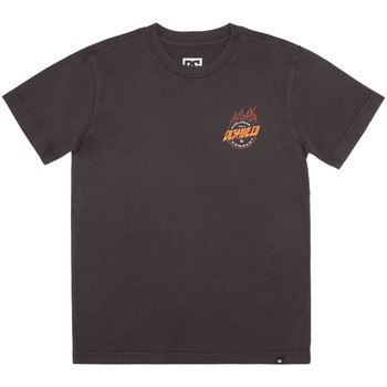 Vêtements Garçon T-shirts manches courtes DC Shoes Fiery Noir