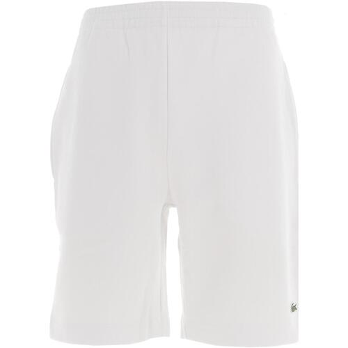 Vêtements Homme Shorts peplum / Bermudas Lacoste Shorts peplum core solid Blanc