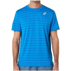 Vêtements Homme T-shirts manches courtes Asics Court Stripe Bleu