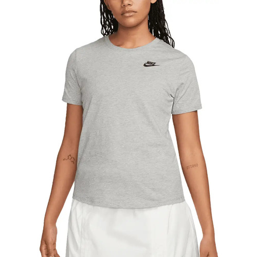Vêtements Femme T-shirts manches courtes Nike Club Essentials Gris