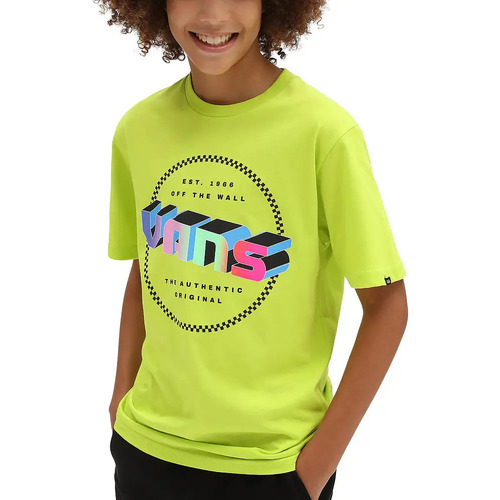 Vêtements Enfant T-shirts manches courtes Vans Digital Flash Jaune