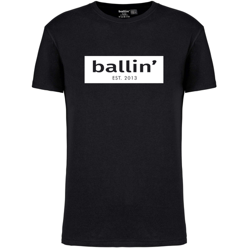 Vêtements Homme Pantoufles / Chaussons Ballin Est. 2013 Cut Out Logo Shirt Noir