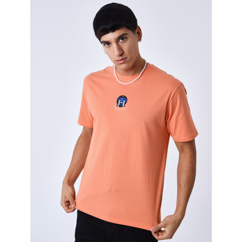 Vêtements Homme T-shirts & Polos Cotton Piquet Bandana Shirt Tee Shirt 2310017 Orange