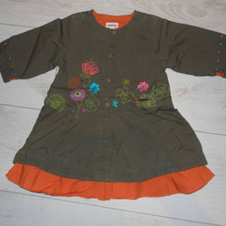 Vêtements Fille Robes courtes Catimini robe 6 mois Kaki