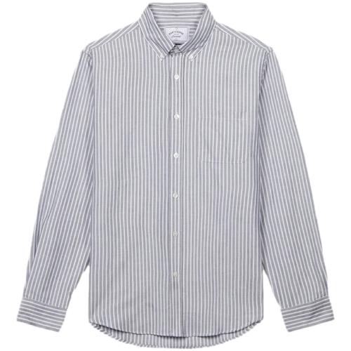 Vêtements Homme Chemises manches longues Portuguese Flannel Belavista Stripe Shirt layer - Black Gris