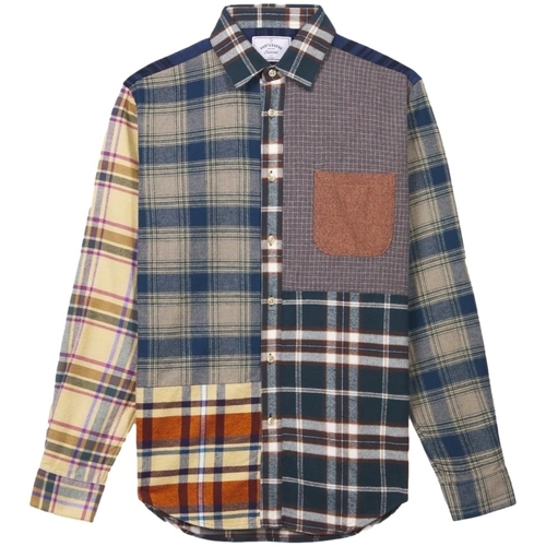 Vêtements Homme Chemises manches longues Portuguese Flannel Patchwork 2 Shirt layer Multicolore