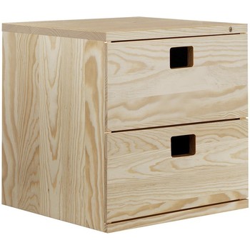 Maison & Déco Paniers / boites et corbeilles Calicosy Bloc 2 tiroirs en pin massif - L36,2 x H36,2 cm Autres