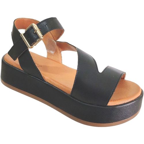 K.mary Galy Noir cuir - Chaussures Sandale Femme 89,00 €
