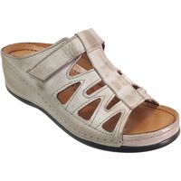Chaussures Femme Mules Karyoka Aby Taupe cuir