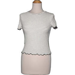 Vêtements Femme T-shirts & Polos Mango top manches courtes  36 - T1 - S Blanc Blanc