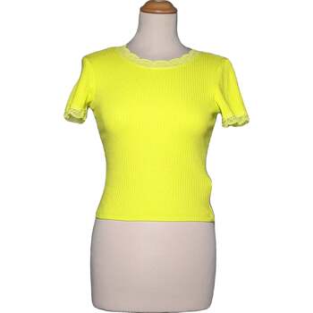 Vêtements Femme T-shirts manches courtes Zara top manches courtes  36 - T1 - S Vert Vert