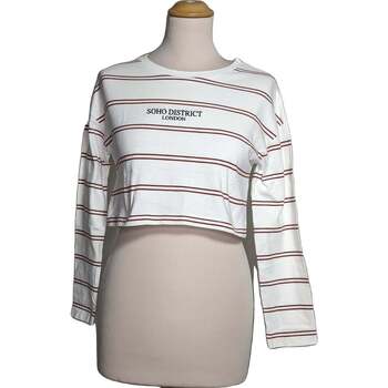 Vêtements Femme T-shirts & Polos Mango top manches longues  34 - T0 - XS Blanc Blanc