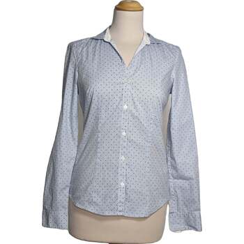 chemise h&m  chemise  34 - t0 - xs bleu 