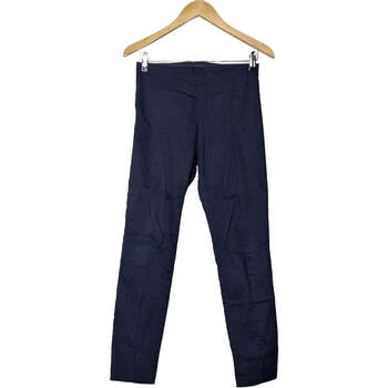 Vêtements Femme Pantalons H&M pantalon droit femme  38 - T2 - M Bleu Bleu