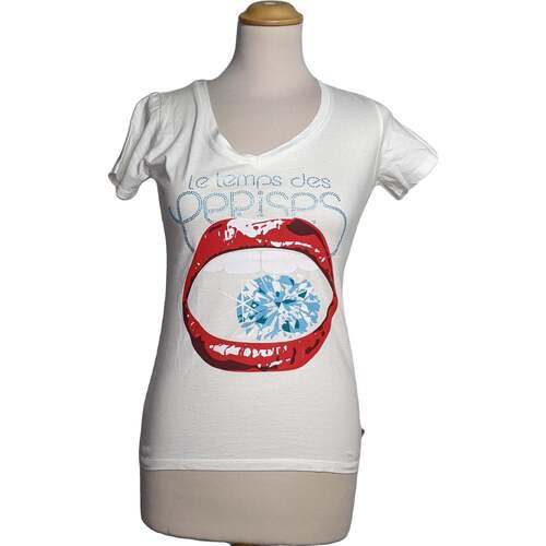 Vêtements Femme T-shirts & Polos Le Temps des Cerises 34 - T0 - XS Blanc