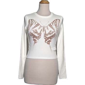 Vêtements Femme T-shirts & Polos Bershka 34 - T0 - XS Blanc