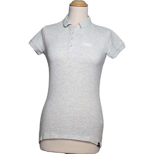 Vêtements Femme T-shirts & Polos Superdry polo femme  34 - T0 - XS Gris Gris