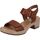 Chaussures Femme Sandales et Nu-pieds Remonte Sandales Marron