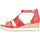 Chaussures Femme Sandales et Nu-pieds Remonte Sandales Rouge