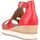 Chaussures Femme Sandales et Nu-pieds Remonte Sandales Rouge