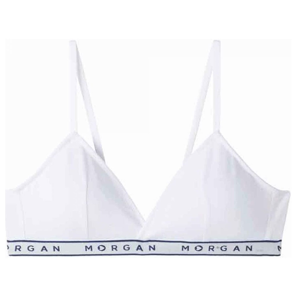 Sous-vêtements Fille Triangles / Sans armatures Morgan Soutien-gorge triangle coques amovibles blanc Isa Blanc