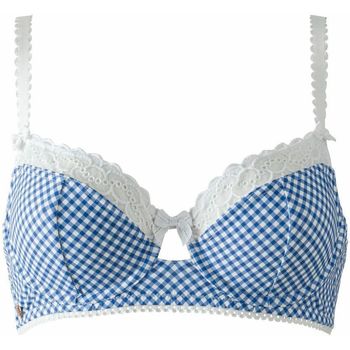 Sous-vêtements Femme Slip De Bain Bleu Marine Brigitte Bardot Soutien-gorge armatures bleu Badinage Bleu