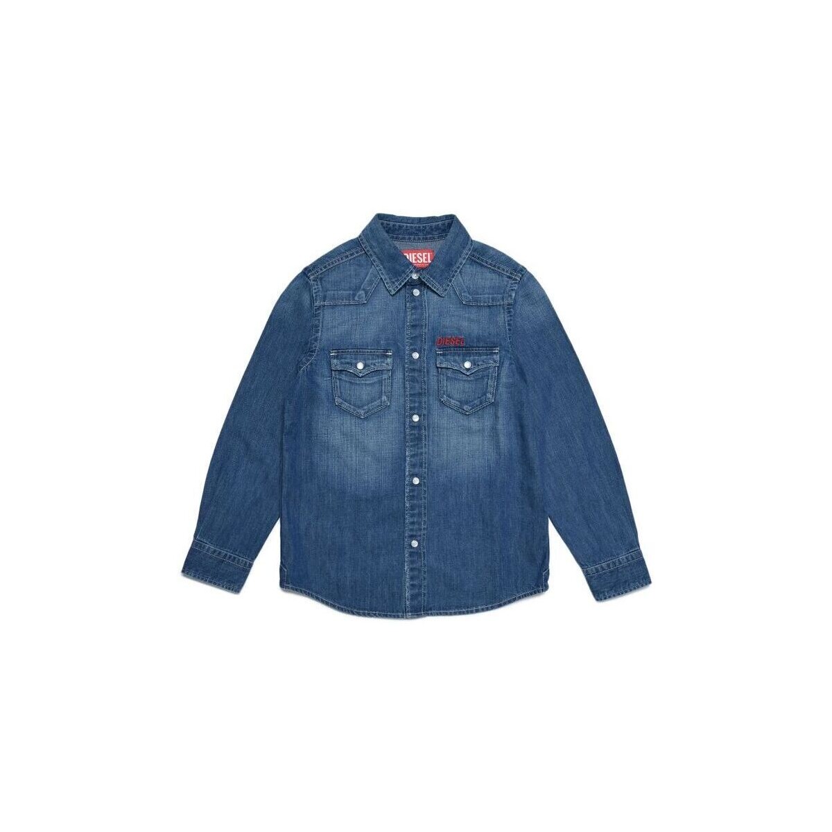 Vêtements Garçon Chemises manches longues Diesel J00760-KXBDZ CEKO-K01 Bleu