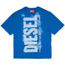 Vêtements Enfant T-shirts T-Shirt & Polos Diesel J01131 KYAR1 TJUSTE16 OVER-K80H Bleu