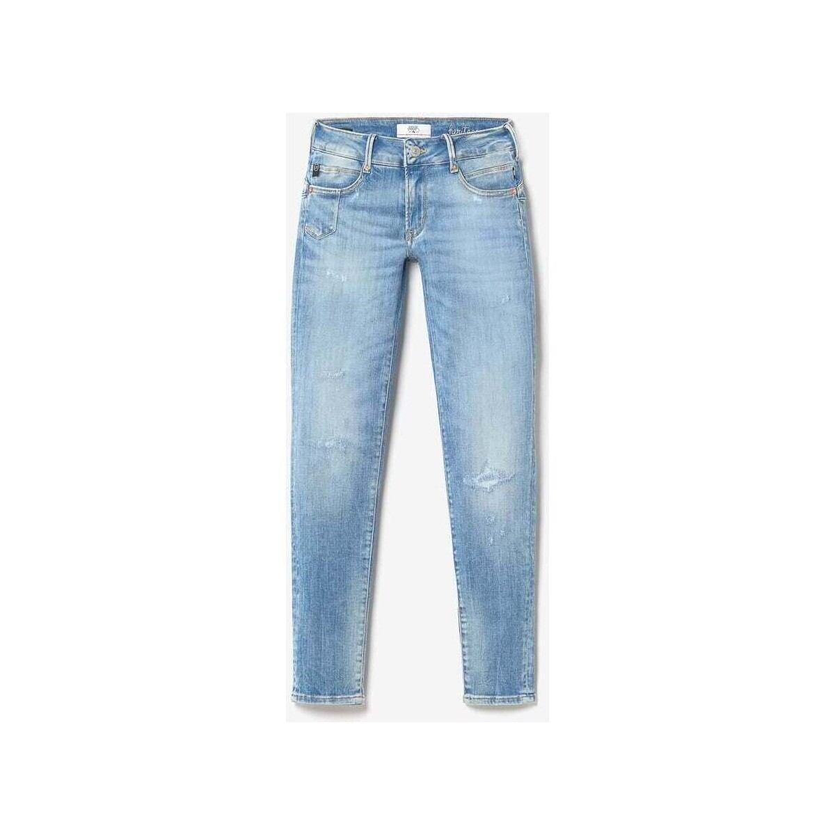Vêtements Femme Jeans Le Temps des Cerises Jako pulp slim 7/8ème jeans destroy bleu Bleu