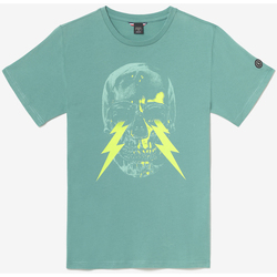 Vêtements Homme floral embroidery logo-print T-shirt Le Temps des Cerises T-shirt witek vert d'eau Vert