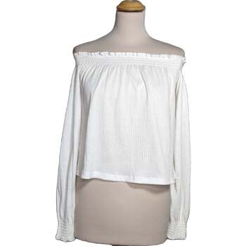 Vêtements Femme Sweat à Capuche H&M top manches longues  36 - T1 - S Blanc Blanc