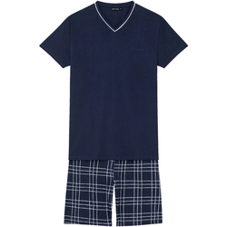Vêtements Homme Pyjamas / Chemises de nuit Arthur Pyjama coton court Bleu