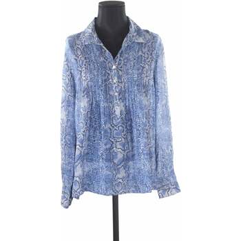 Vêtements Femme Jupe à Carreaux En Coton Gerard Darel Chemise à motifs en soie Bleu