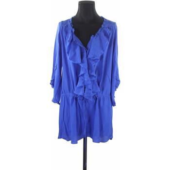 Vêtements Femme Débardeurs / T-shirts sans manche Rebecca Taylor Tunique en soie Bleu