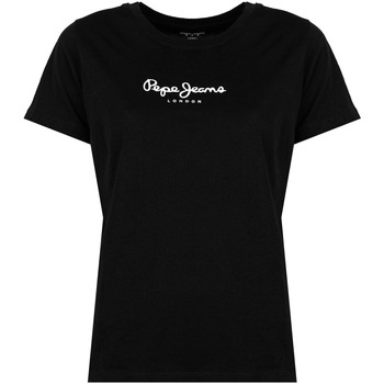 Vêtements Femme T-shirts manches courtes Pepe Wool jeans PL505292 | Camila Noir