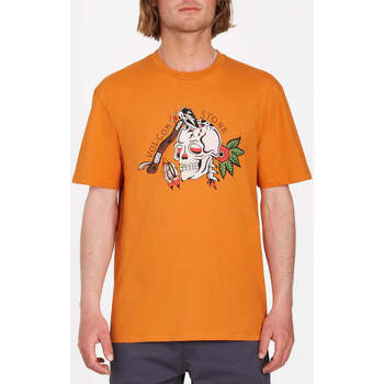 Vêtements Homme T-shirts manches courtes Volcom Camiseta  Lintell Saffron Orange