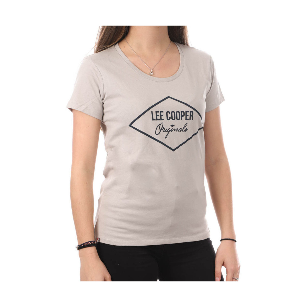 Vêtements Femme T-shirts & Polos Lee Cooper LEE-010684 Gris