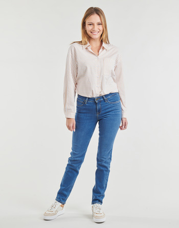 Vêtements Femme Pants Jeans droit Lee MARION STRAIGHT Bleu