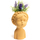 Maison & Déco Vases / caches pots d'intérieur Amadeus Pot de Fleur en ciment fillette Jaune