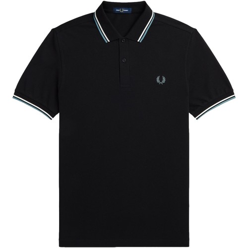 Vêtements Homme Fp Ls Twin Tipped Shirt Fred Perry  Noir