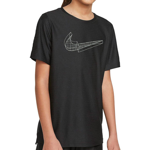 Vêtements Fille T-shirts manches courtes Nike DA0244-010 Noir