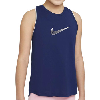 Vêtements Fille Débardeurs / T-shirts T-Shirt manche Nike DA1370-492 Bleu