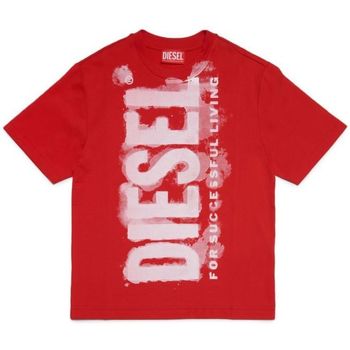 Vêtements Enfant Halterneck Knitted Midi Dress Diesel J01131 KYAR1 TJUSTE16 OVER-K438 RED Rouge