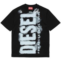 Vêtements Enfant T-shirts T-Shirt & Polos Diesel J01131 KYAR1 TJUSTE16 OVER-K900 Noir