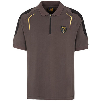Vêtements Homme T-shirts & Polos Ea7 Emporio emoji-appliqu Armani Polo EA7 Emporio Gris